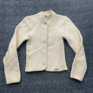 Geiger Austria Womens 36 Cream Boiled Wool Jacket Vintage Tyrol XS?
